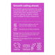 Back of Ethique Smoothing Solid Conditioner for Frizzy Hair 60g box, showing description and directions.