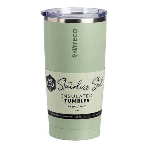 Ever Eco Insulated Tumbler Sage 592ml on a white background.