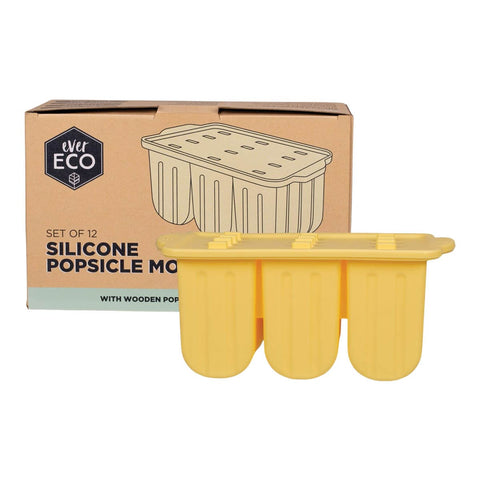 Ever Eco Silicone Popsicle Moulds with box packaging. 
