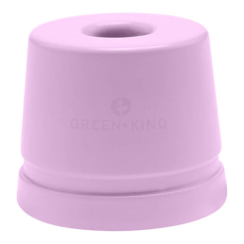 Green + Kind Reusable Safety Razor Stand in Lavender. 