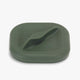 Green silicone lid for snack box. 