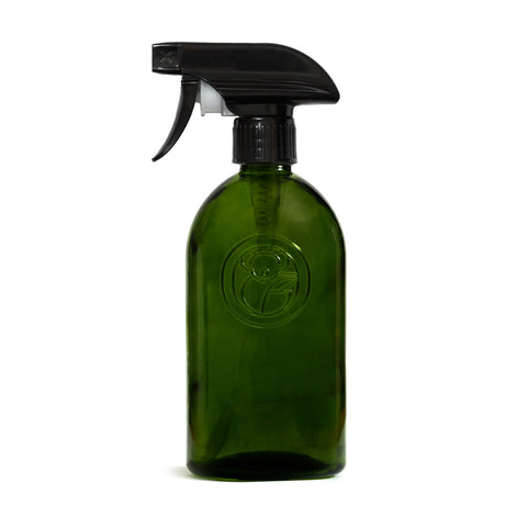 Apothecary Green Glass Bottle with Spray