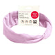 Kooshoo Organic Twist Headband - Pink Mist on a white background.