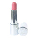 Front of flushed pink cheek & lip cream with silver tube casing on a white background.