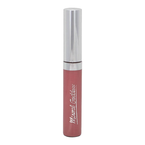Rosy - Creamy lips lip gloss on a white background.