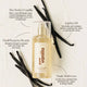 Bottle of 'Lavanila Pure Vanilla' 150ml perfume mist with vanilla beans on a light background.