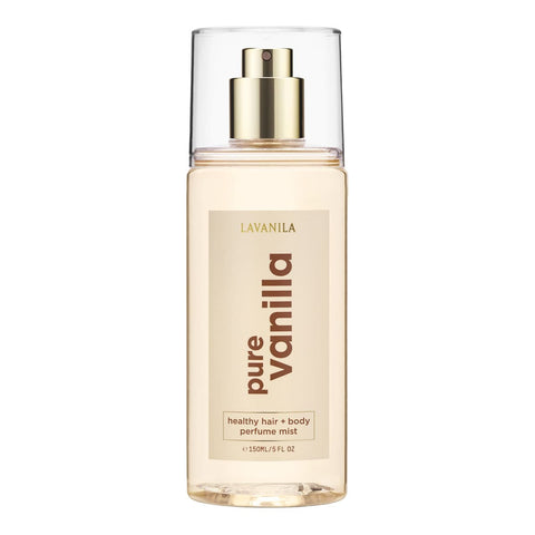 Lavanila Pure Vanilla 150ml perfume mist bottle on a white background.