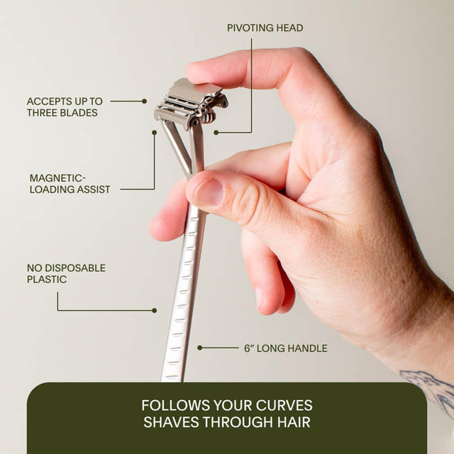 Leaf Shave Leaf Razor + Blades - Prism | Flora & Fauna AU