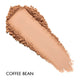 Cosmetic powder swatch labeled 'Coffee Bean' on a white background