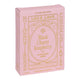 A pink rectangular box of Loco Love Black Cherry Raspberry chocolate bars, featuring elegant gold foil lettering and borders.