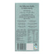 Back of Luvio peppermint bar showing product details, nutrition information, ingredients and more.