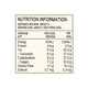 Nutrition information label of Luvio peppermint truffle bar.