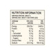 Nutritional information panel for Luvio Roasted Hazelnut truffle bar.