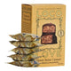 Packaging of Loco Love chocolate with five individually wrapped pieces on a white background