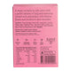 Back of strawberry twin pack showing ingredients, description of the chocolate and more product details.