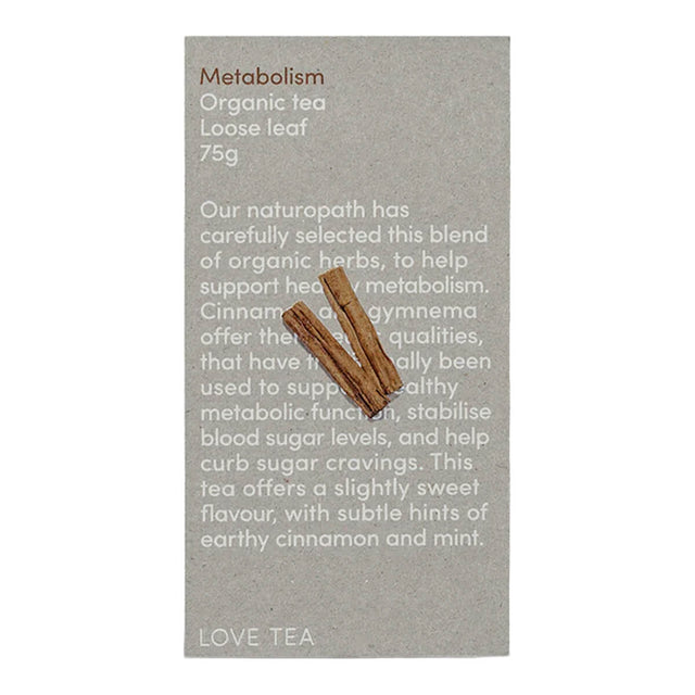 Love Tea Metabolism Loose Leaf Tea | Flora & Fauna AU
