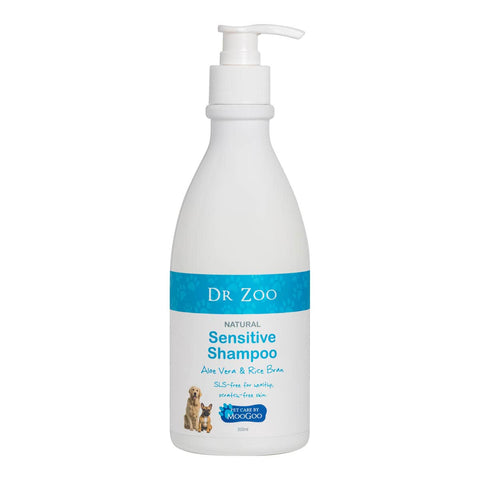 Dr Zoo Sensitive Shampoo 500ml pump bottle on a white background