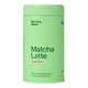 Green container of 'Matcha Latte Vanilla Blend' by 'Morning Made' on a white background