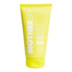 Yellow tube of Mother SPF sunscreen with SPF 50 on a white background