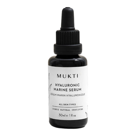 Mukti Hyaluronic Marine Serum bottle on a white background