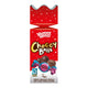 Mummy Meez Choccy Balls chocolate truffles in a red Christmas-themed box with white polka dots, featuring illustrations of chocolate truffles and a Vegan logo.
