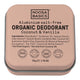 50g Noosa Basics organic deodorant cream tin with coconut & vanilla flavour. Pink-beige tin on a white background. 