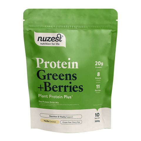 Protein Greens + Berries Vanilla Caramel