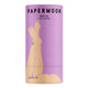 Purple cylindrical container of Papermoon Body Oil- Wild Jasmine 85g with a silhouette of a woman's leg on a white background.