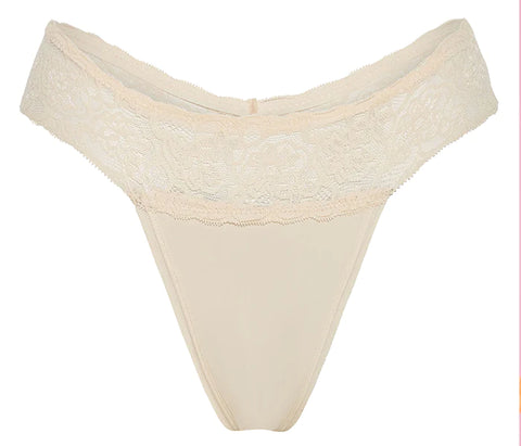 Pelvi Period Underwear G-String - Beige L | Flora & Fauna AU