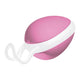 Pink & white kegel ball. 