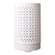 Perfect Potion Ceramic Ultrasonic Diffuser Gohan White with a patterned surface on a white background.