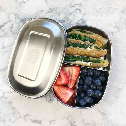 Stainless Steel Bento Snack Box - 3 Compartments