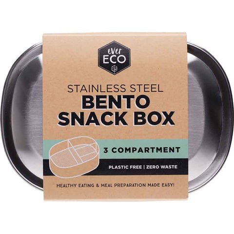 Stainless Steel Bento Snack Box - 3 Compartments