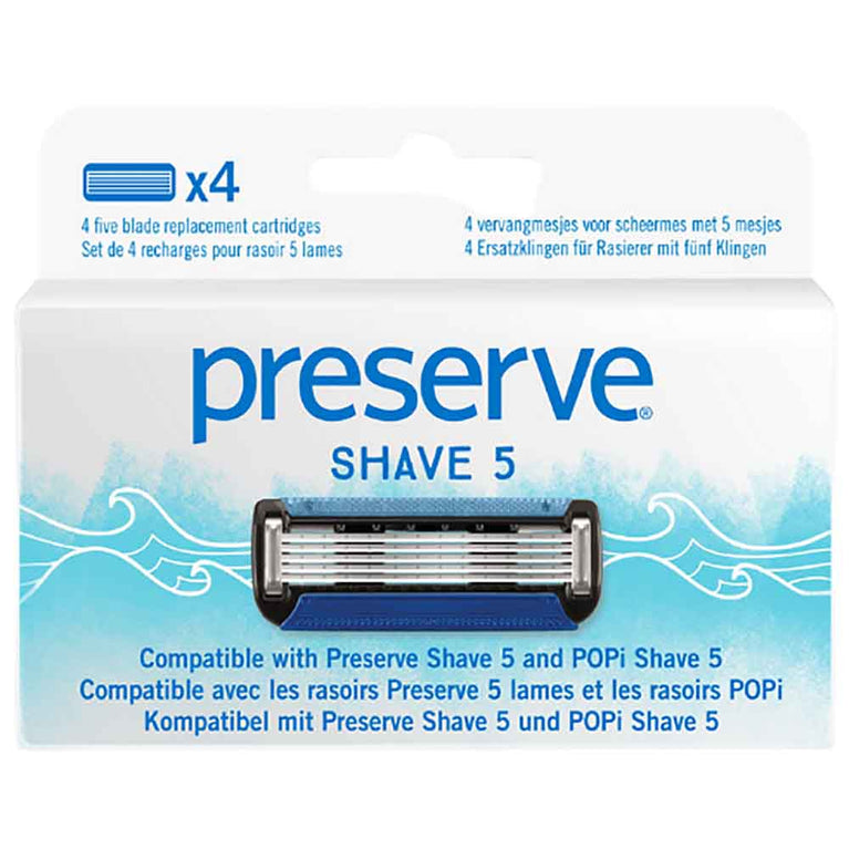 Preserve Shav Razor Replacement blades - 5 razors system | Flora & Fauna