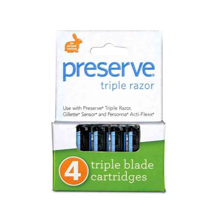 Preserve Razor Replacement blades - 3 razors system | Flora & Fauna