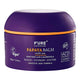 Purple jar of P'URE Papaya Balm with branding and product details on a white background