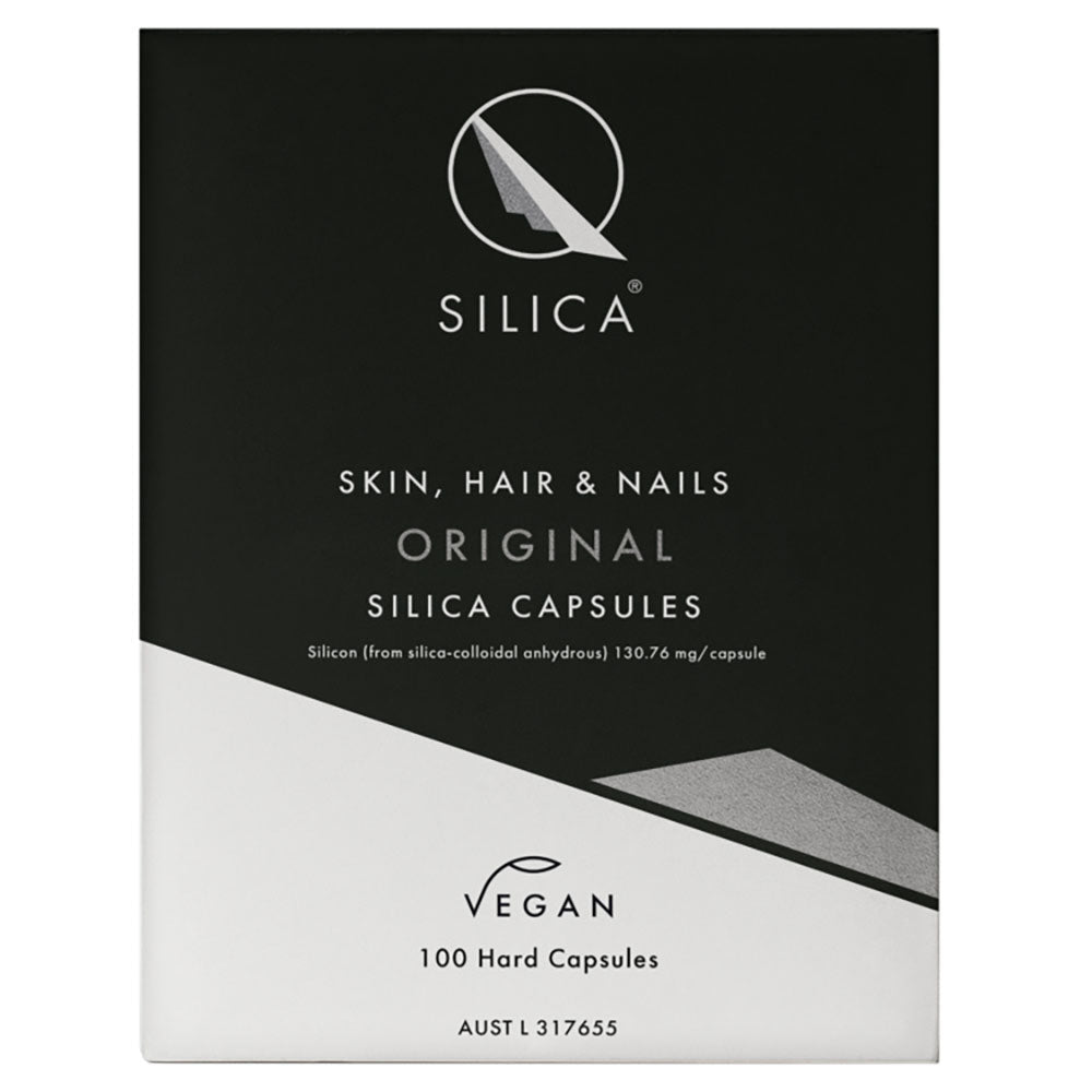 Qsilica Skin, Hair & Nails Original Silica 100 Capsules Flora & Fauna AU