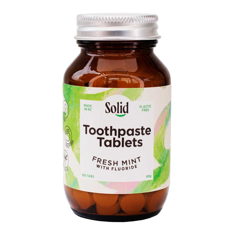 Solid Toothpaste Tablets - Fresh Mint with Fluoride | Flora & Fauna AU