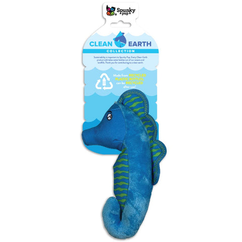 Clean Earth Seahorse Dog Toy