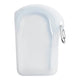 Stasher white silicone reusable go bag with carabiner. 532ml.