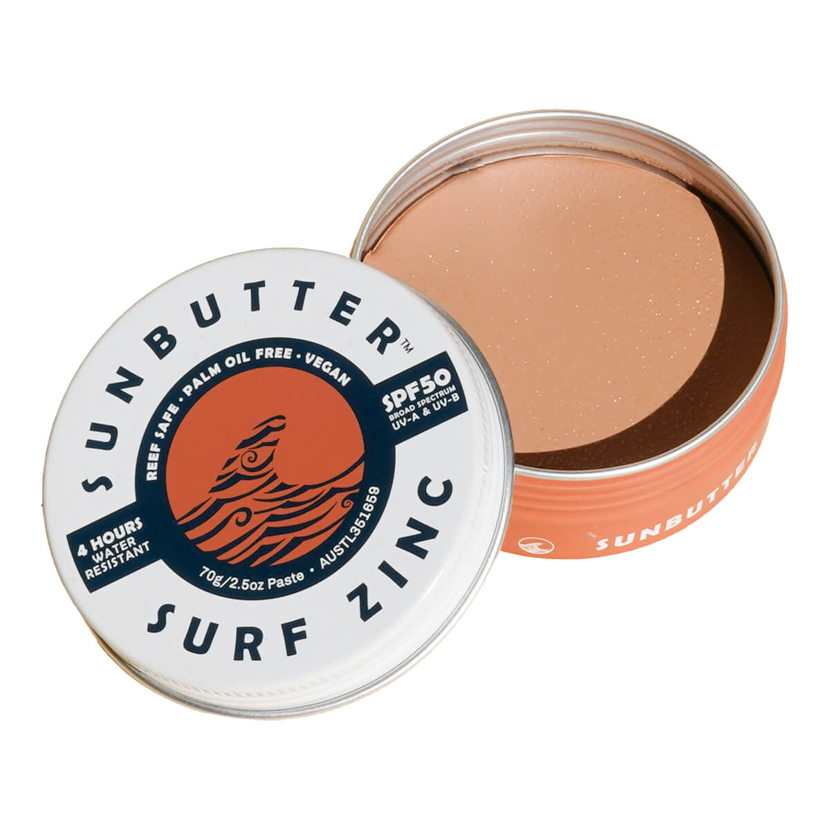 SunButter Skincare Vegan Surf Zinc SPF50