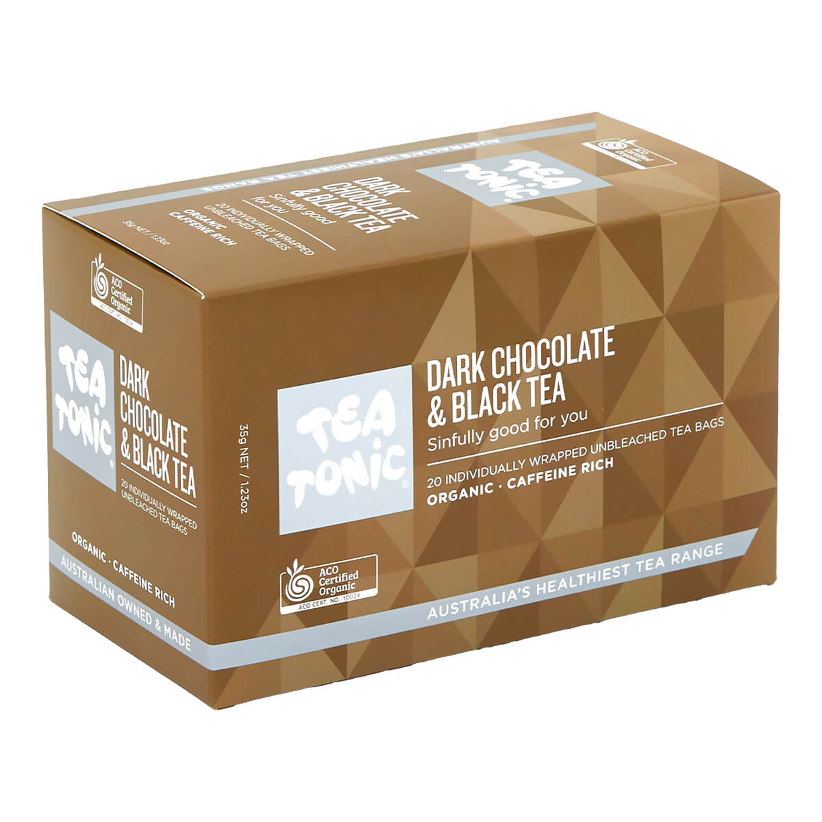 Tea Tonic Dark Chocolate & Black Tea Bags (20)