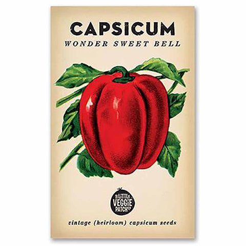 Capsicum 'Wndr Swt Bell' H'loom Seeds