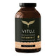 240g bottle of VITUS Vitamin C Vegan Powder on a white background.