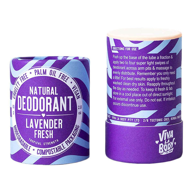 Viva La Body Natural Deodorant Lavender Fresh | Flora & Fauna AU