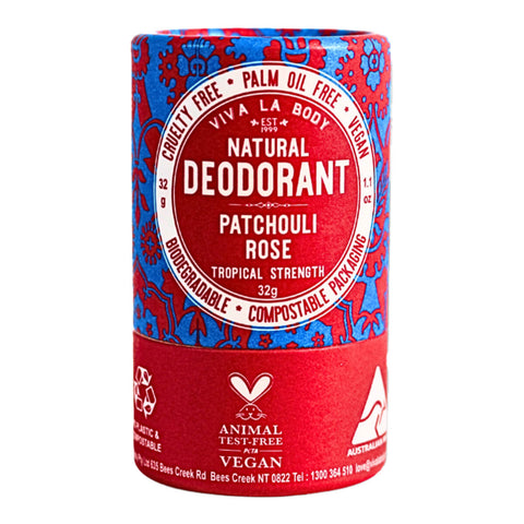 Natural Deodorant - Patchouli Rose
