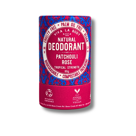 Natural Deodorant - Patchouli Rose