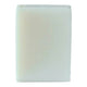 Rectangular spearmint white bar of soap on a white background
