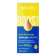 A 30ml box of Weleda Extra Rich Omega Serum Drops, featuring a bright yellow top half and a deep blue bottom half with white and yellow text.