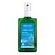 A green plastic spray bottle of Weleda Herbal Fresh Deo Spray with a white pump and a blue label, shown on a plain white background.